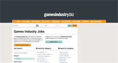 Desktop Screenshot of jobs.gamesindustry.biz